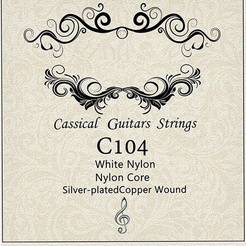 Dây Đàn C104 Bằng Đồng Mạ Bạc Nylon Thay Thế Cho Guitar Cổ Điển