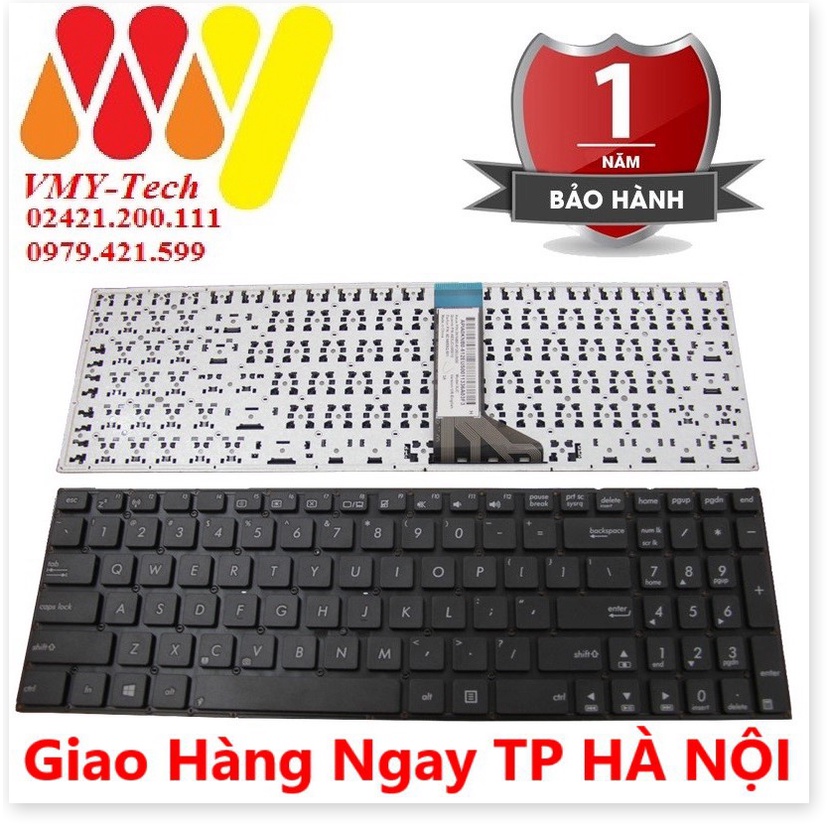 🌟 :. Bàn phím laptop Asus X555U X555UF X555UJ X555UA Keyboard NEW - Bảo hành 1 năm