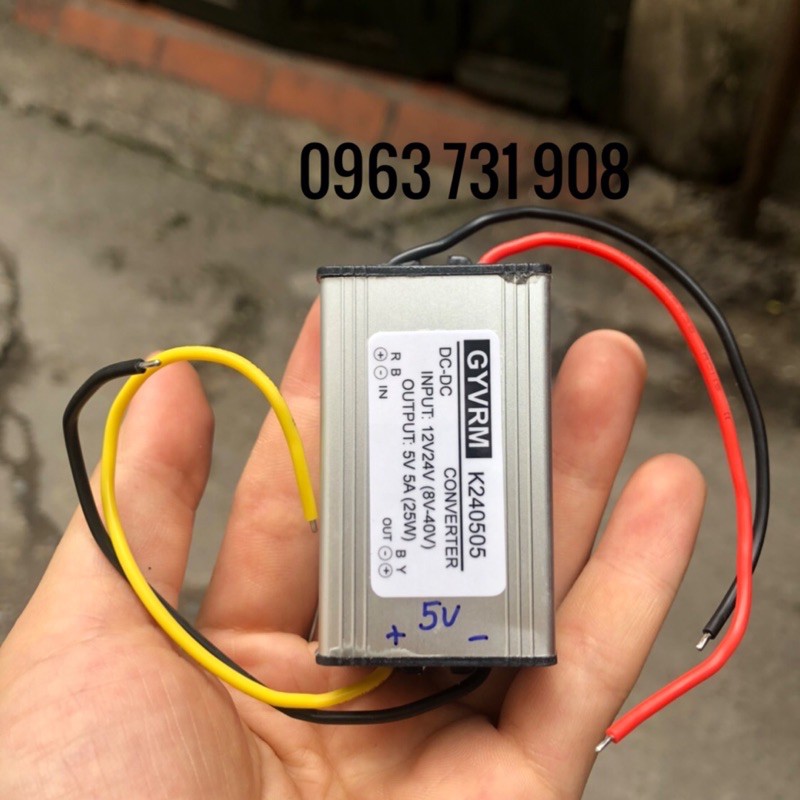 BỘ CHUYỂN ĐỔI NGUỒN ĐIỆN 24V XUỐNG 5V 5A