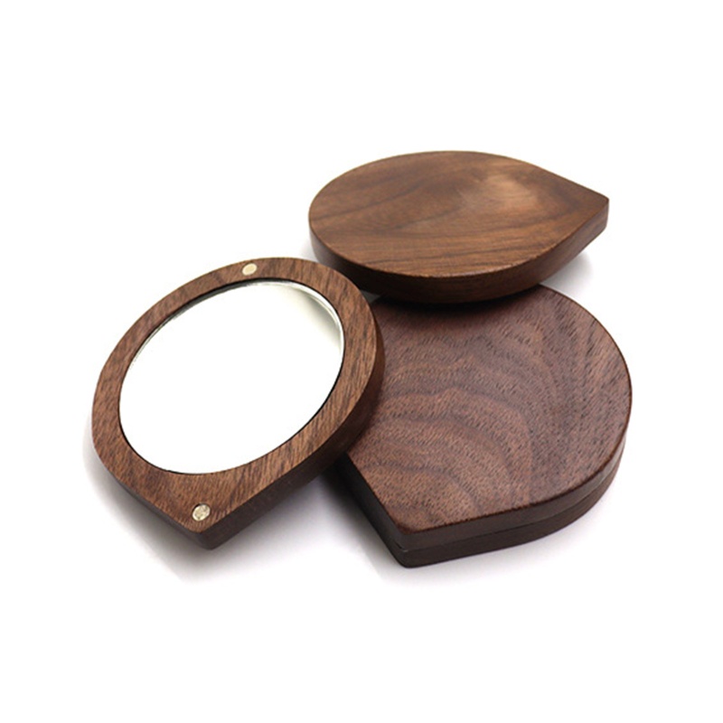 Gương Trang Điểm Cầm Tay Hình Tròn Từ Tính Xoay Được Tiện Dụng Cho Nữ