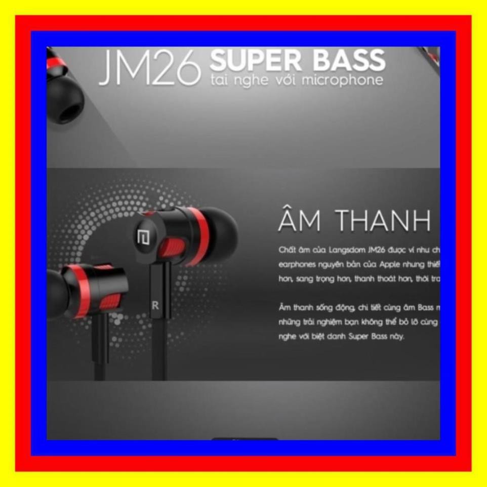 Tai nghe nhét tai earphone Langsdom JM26 Super Bass