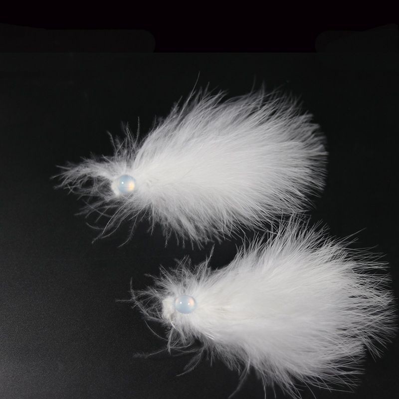 1 KẸP LÔNG VŨ TRẮNG CỔ TRANG VŨ KHÚC THẦN TIÊN