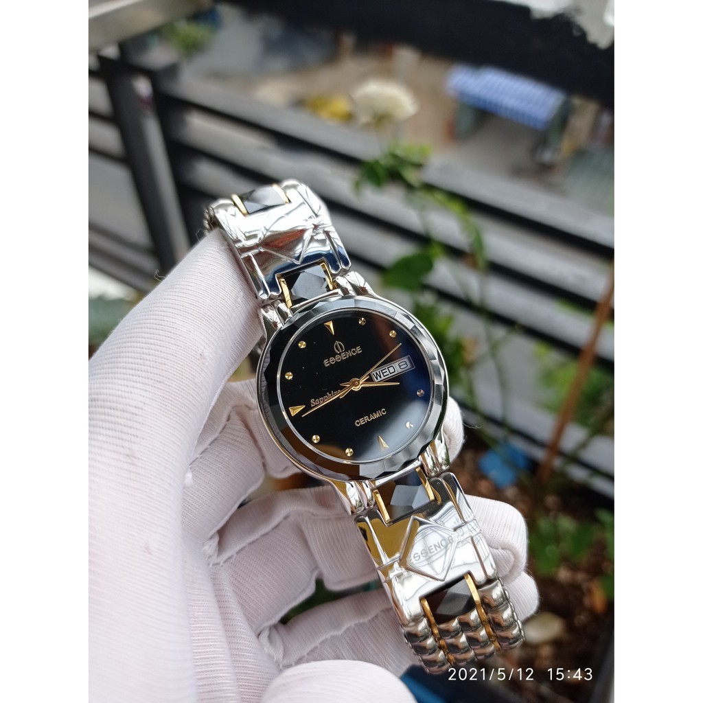 Đồng hồ nam nữ unisex essence es20702m sapphire size 34/24mm