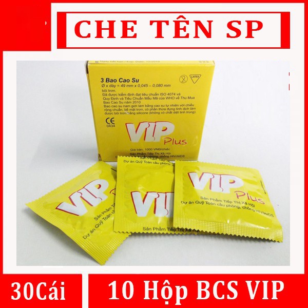 BỘ 10 hộp Bao cao su Vip giá rẻ dùng cho gia đình, nhà nghỉ, khách sạn