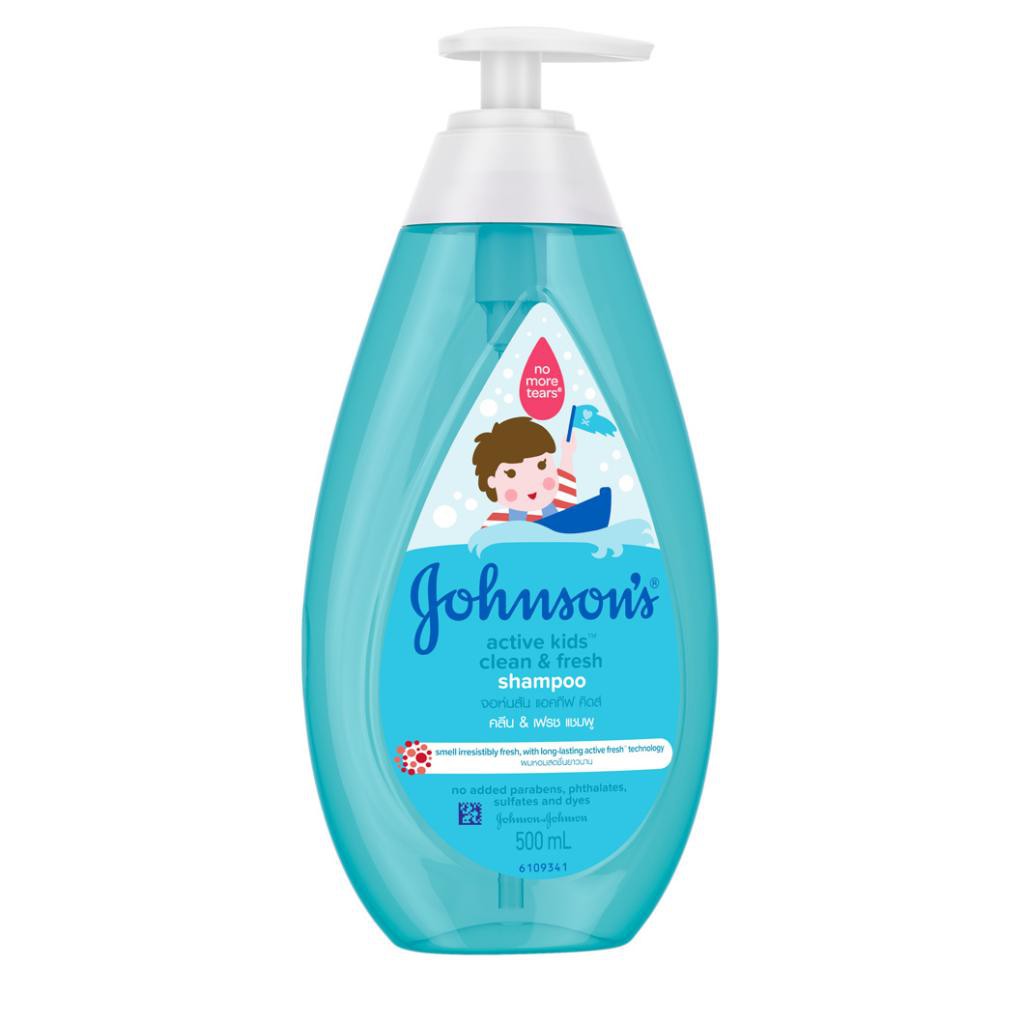 Dầu gội thơm mát năng động Johnsons Baby Bé Trai 500ml