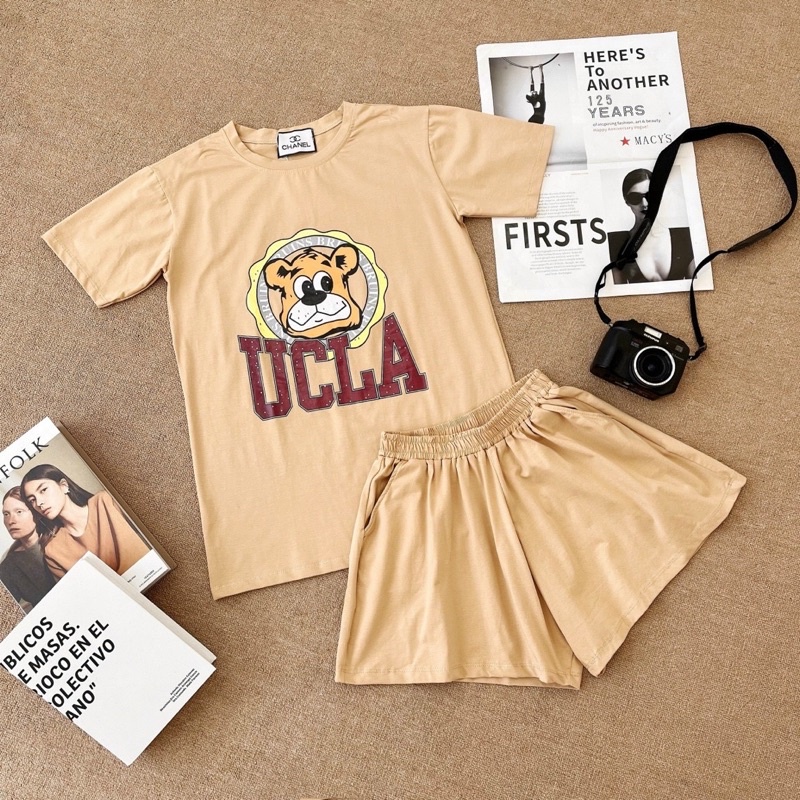 Set bộ thun đùi hè mặc nhà