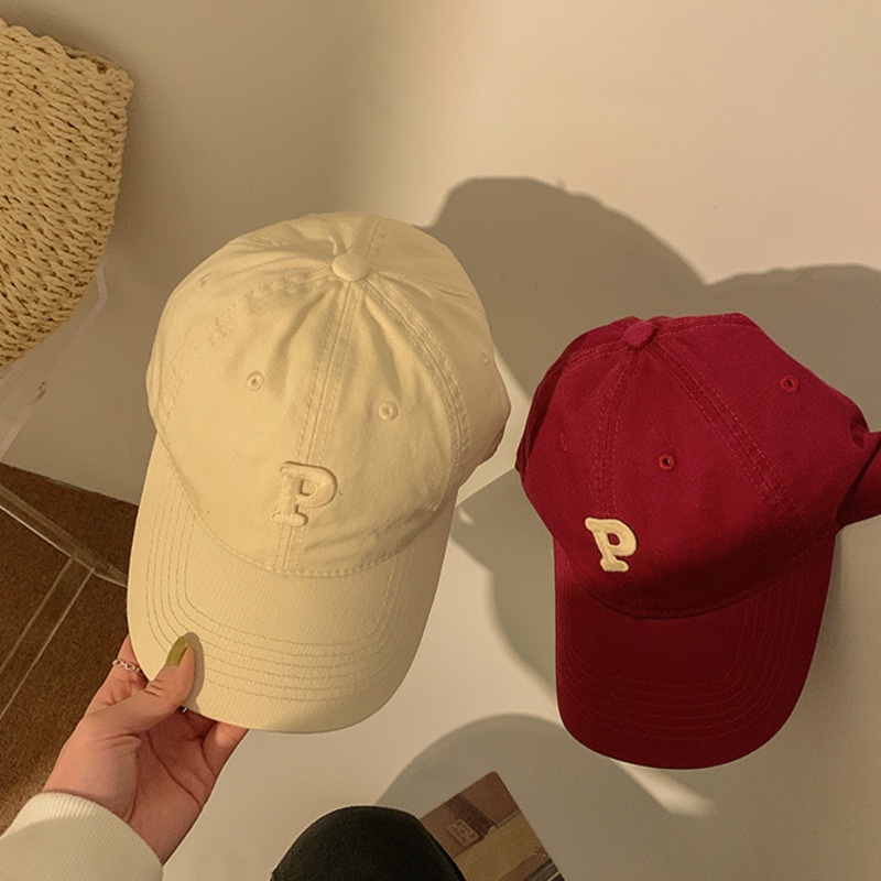 Nón Kết Thêu Chữ P Phong Cách Hàn Quốc Năng Động