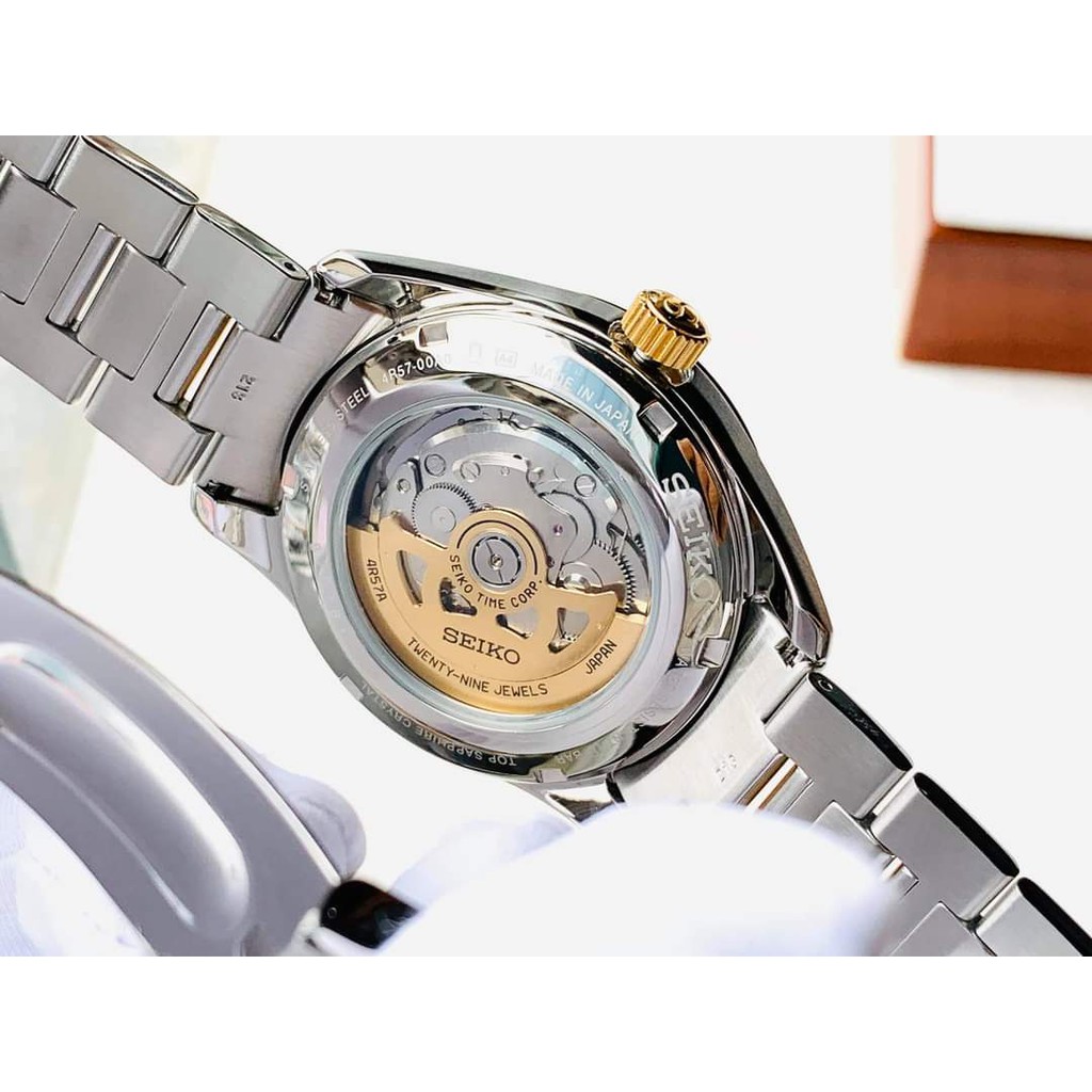 Đồng hồ nam chính hãng Seiko PRESAGE SSA352J1- Máy cơ tự động - Kính Sapphire nguyên khối - Made in Japan