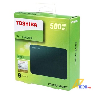 Ổ CỨNG DI ĐỘNG 500GB HDD TOSHIBA CANVIO BASICS 2.5” USB 3.0 – BẢO HÀNH 24 THÁNG 1 ĐỔI 1