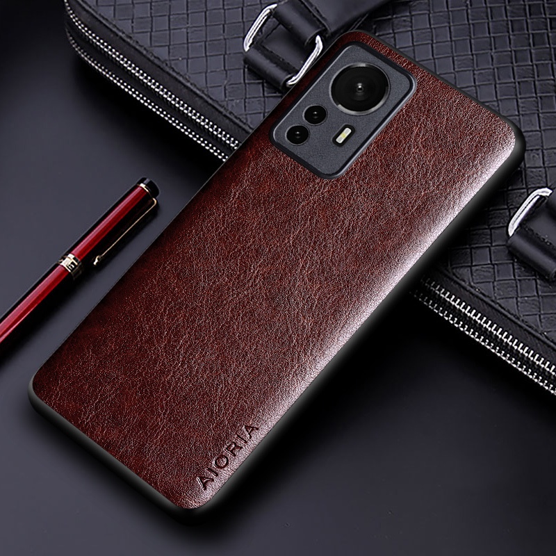 Ốp Điện Thoại Da pu Màu Trơn Phong Cách Doanh Nhân Sang Trọng Cho xiaomi redmi k50 ultra