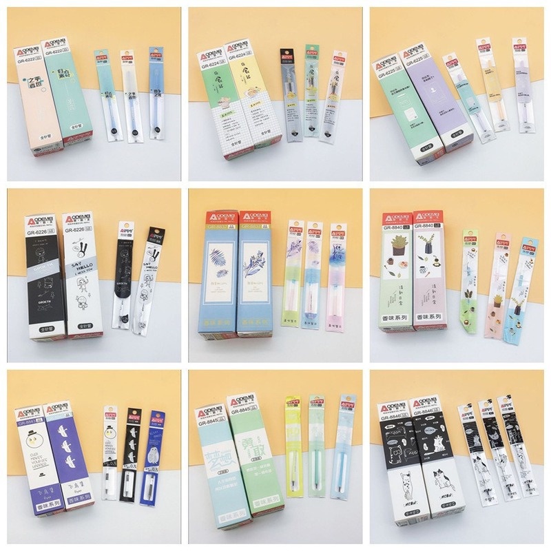 Hộp 20 Ruột Bút Ngòi 0.5mm 0.35mm Ngòi 0.35mm Màu Đen Xanh Dương