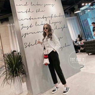 Quần jogger nỉ dạ mỏng lưng chun unisex