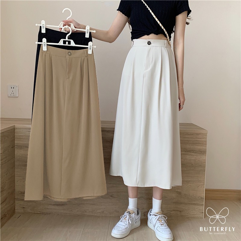 Chân váy nữ dài xòe đẹp Butterfly phù hợp nhiều phong cách - CV012