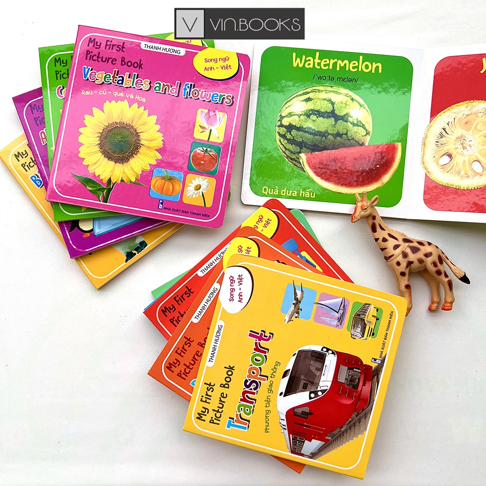 Sách - Combo 10 Cuốn My First Picture Book Song Ngữ Anh- Việt Giúp Trẻ Học Tốt Tiếng Anh