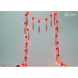 [LOẠI 1] Dây đèn lồng đèn đỏ trang trí tết số 04