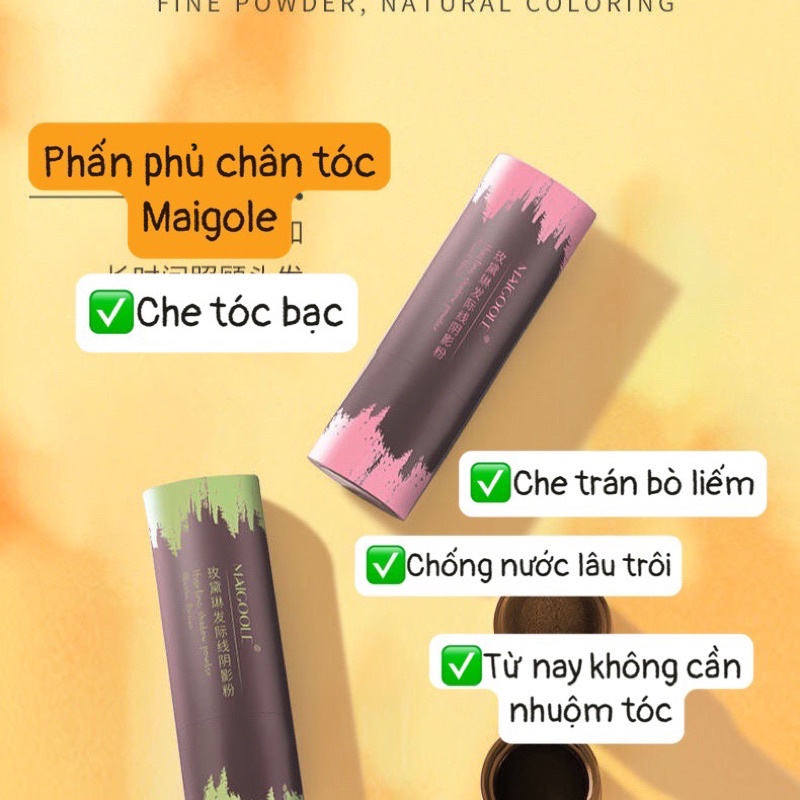 ❤️[Free ship ] Phấn phủ chân tóc che tóc bạc che khuyết điểm trán cao, trán bò liếm, tóc thưa ,chống nước lâu trôi mới.