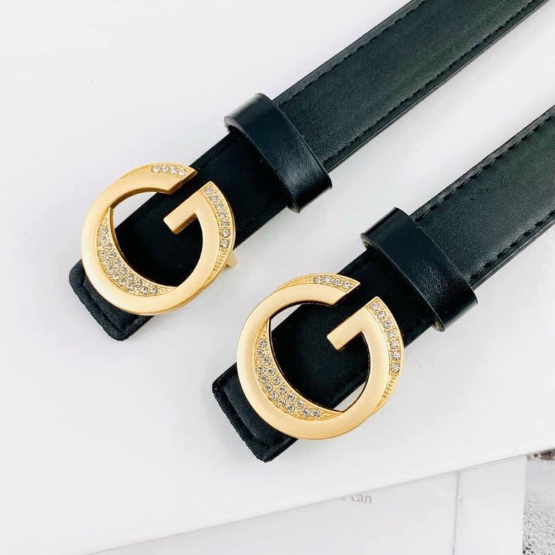 Dây Nịt Gucci Xoàn 3P Mới