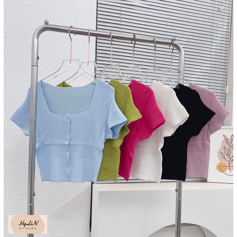 Áo crt cộc tay khuy