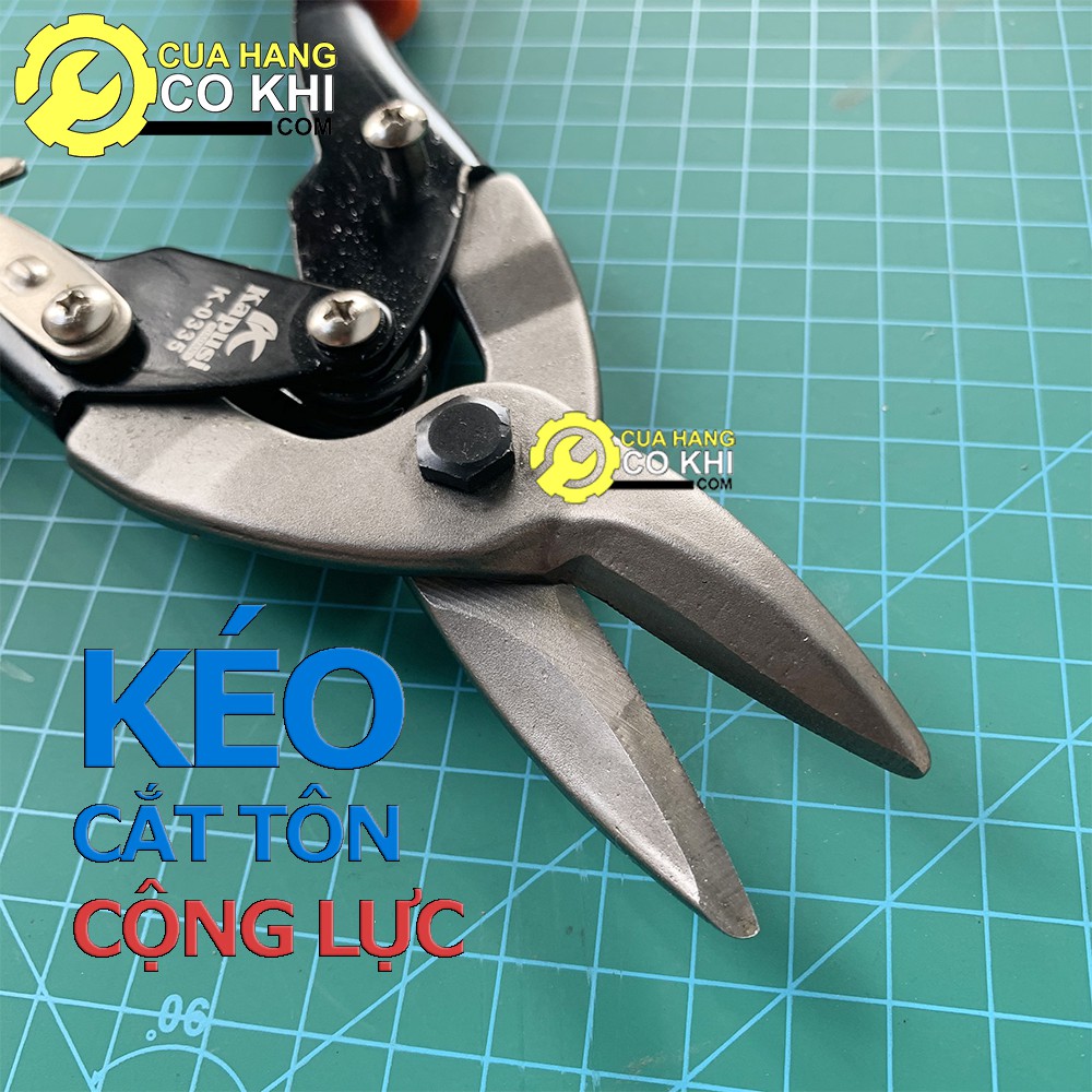 Kéo cắt tôn- Kéo cắt thạch cao cộng lực Kapusi - Bảo Hành 12 tháng