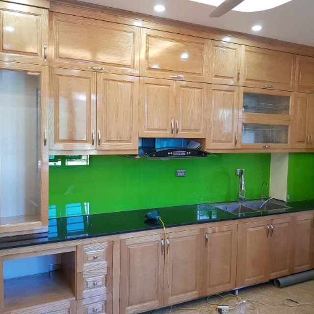 TỦ BẾP GỖ SỒI