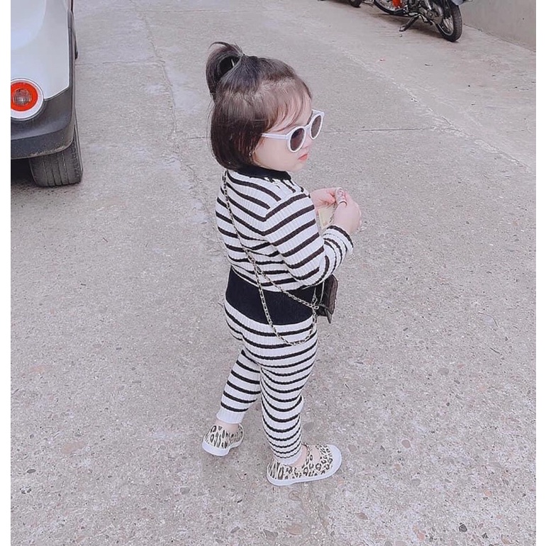 Bộ thun tăm kẻ bé gái