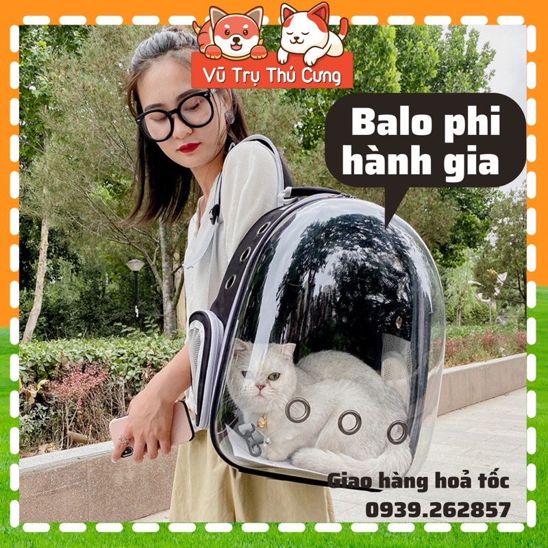 (Có bảo hành dây kéo) Balo phi hành gia cho thú cưng, Túi vận chuyển chó mèo tiện lợi