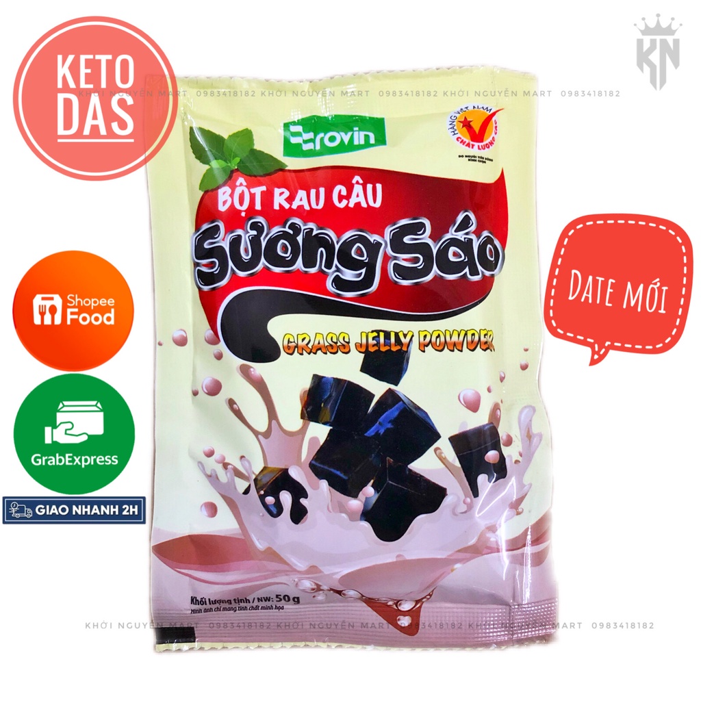 Bột Sương Sáo Đen Rovin (Gói 50g)