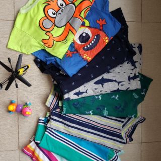 Combo 4 bộ đồ bé trai size 8kg đến 23kg