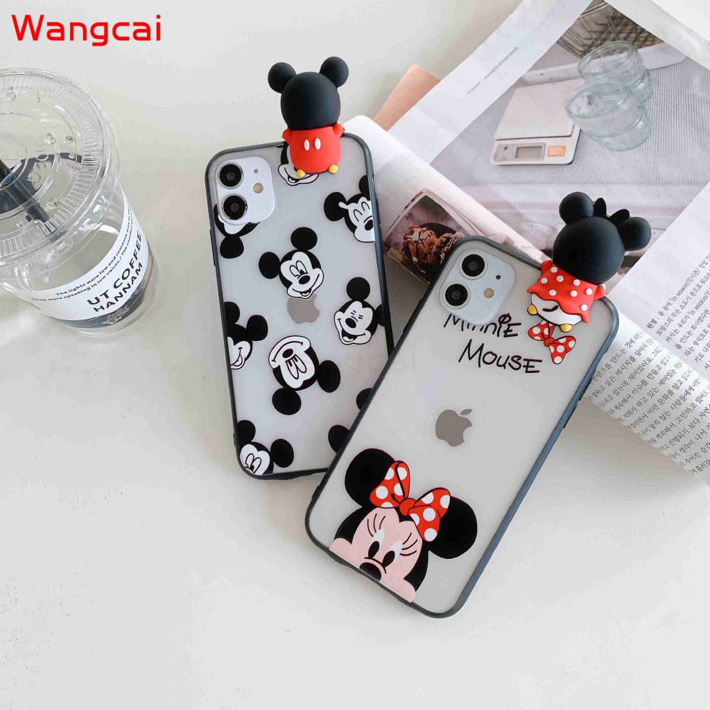 Xiaomi Redmi 6 Note 5 4 4X 3 Pro 5A 5 Plus 4A GO S2 Y2 Case Mickey Minnie Cartoon Cute Transparent Clear Matte Hard Case Cover
