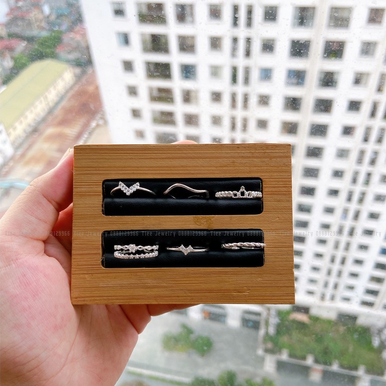 Nhẫn bạc nữ TLEE đá kết xinh xắn TleeJewelry A0344