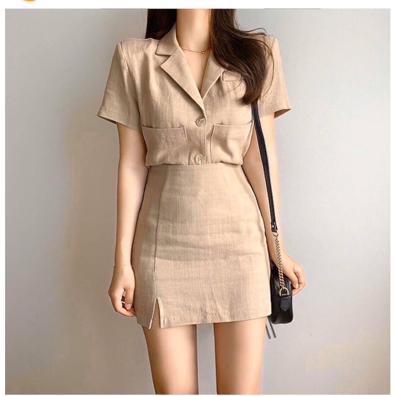SET ĐŨI CỔ VEST H3390