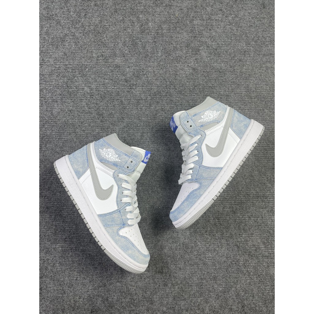 Giày Jordan 1 cao cổ hyper royal xanh nỉ, Giày JD1 xanh nỉ cổ cao siêu hot 2021 Full Box Bill | BigBuy360 - bigbuy360.vn