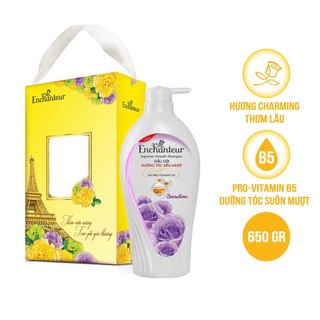 [Hộp quà] Dầu gội nước hoa Enchanteur Sensation dưỡng tóc siêu mượt 650gr