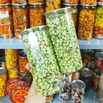 (SALE GIA GOC) Đậu Hà Lan vị wasabi lon 450g, cay nồng, đậm vị, thơm ngon