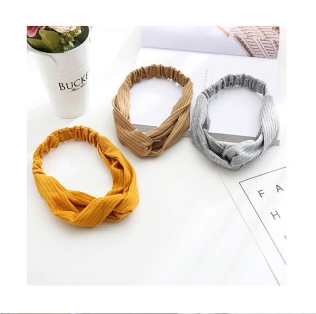 Băng đô turban chất thun bản to không nhăn Song An Eco TB03