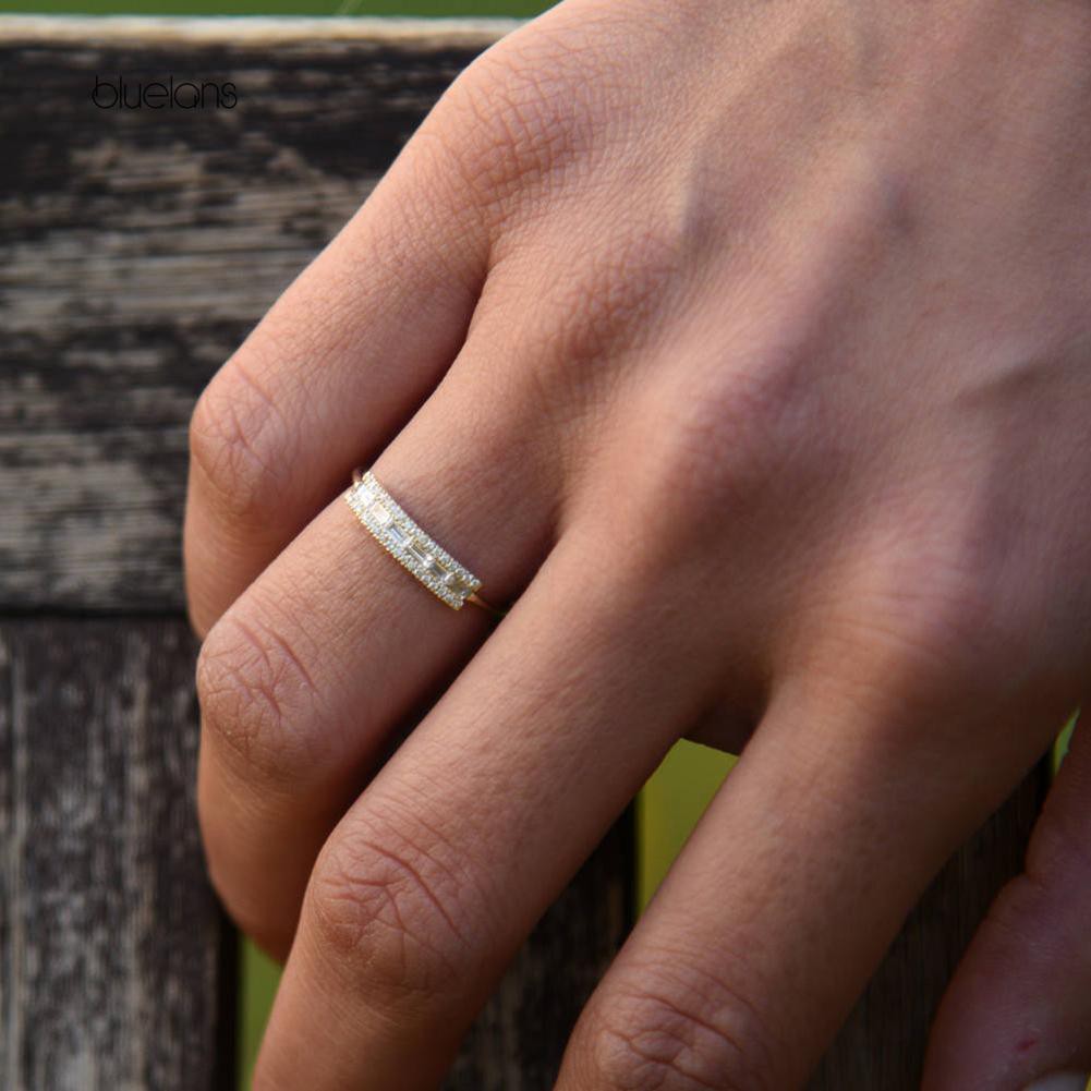 Nhẫn Đính Đá Thời Trang Dành Cho Cặp Đôi