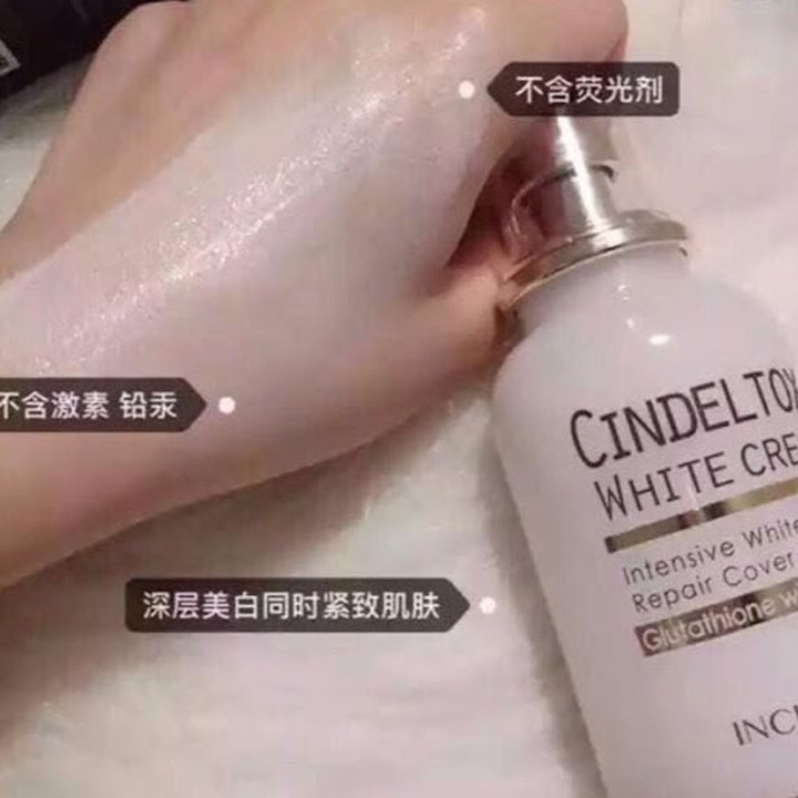 Kem Dưỡng Trắng Da Cindel Tox White Cream 50ml Hàn Quốc Giúp Trẻ Hóa Da, Dưỡng Ẩm, Bổ Sung Collagen - Lvy Beauty