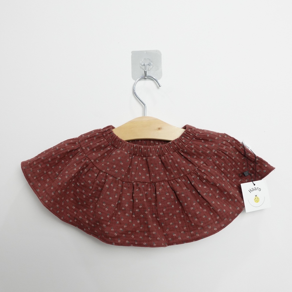 Red Flower Skirt_Chân váy hoa nhí nền đỏ xinh xắn cho bé gái_Haaro Babies