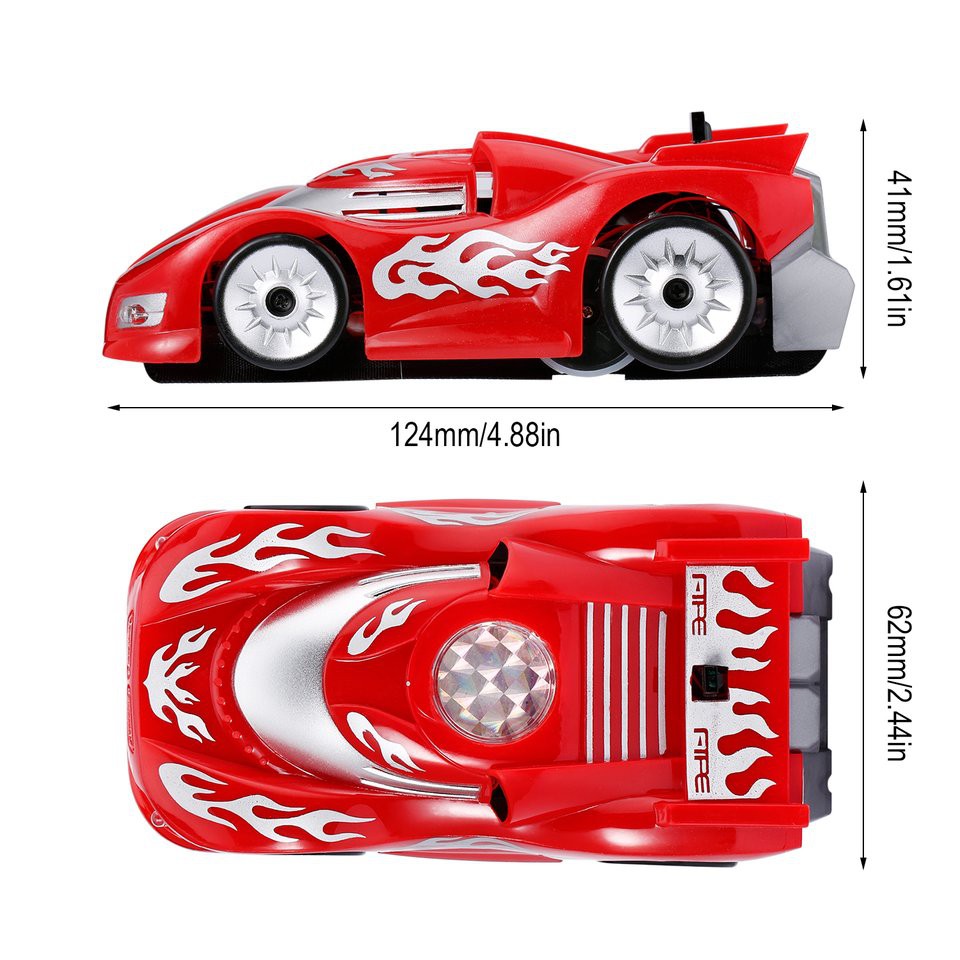 Xe đua đồ chơi điều khiển từ xa không trọng lực, chạy trên sàn nhà, leo tường