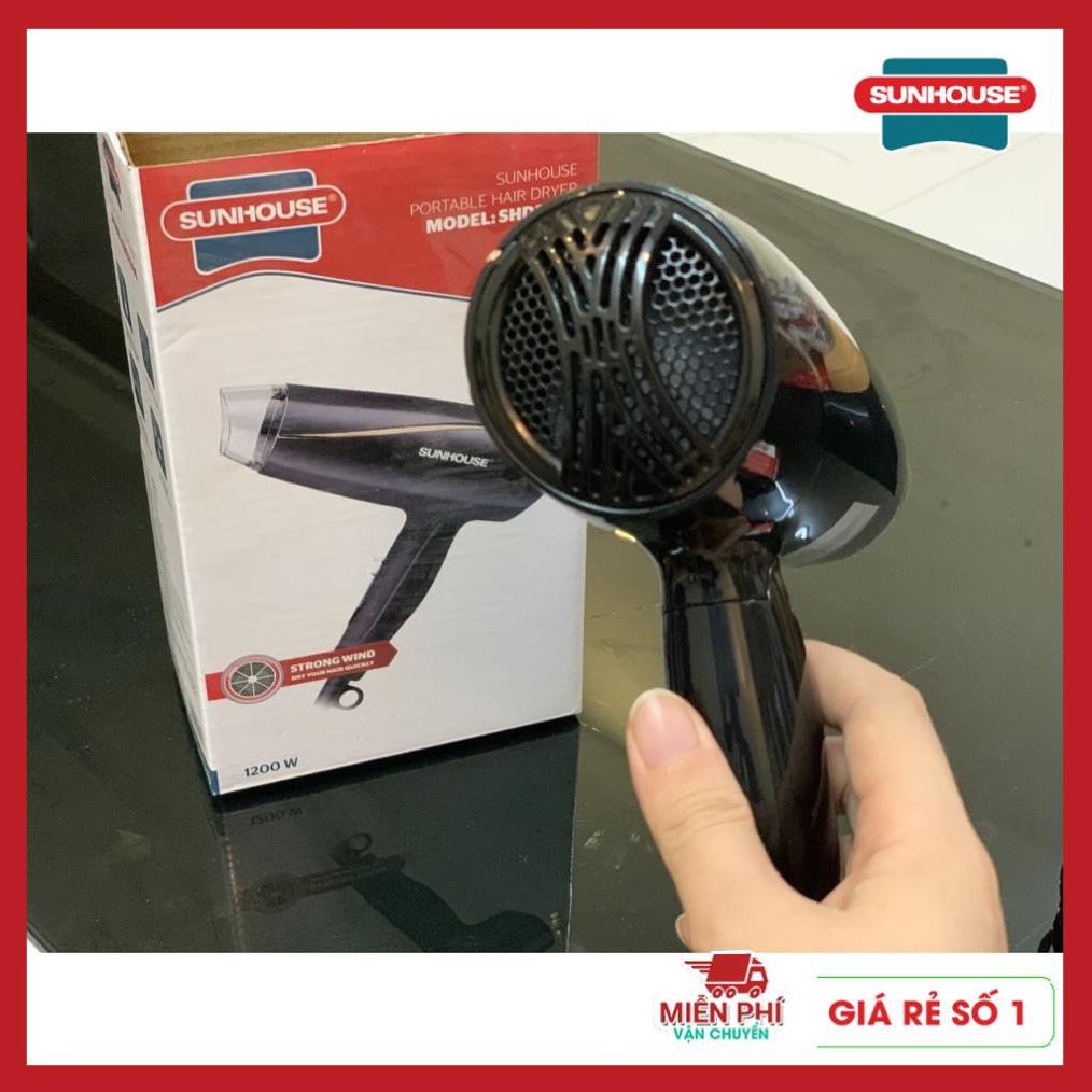 Máy sấy tóc Sunhouse SHD2306, máy sấy công suất 1200w, sấy khô nhanh, chế độ gió linh hoạt, tự động ngắt khi quá tải.