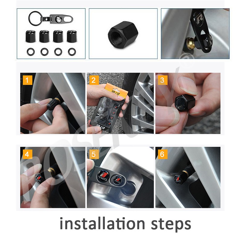 Bộ 4 nắp đậy đầu vòi bơm bánh xe oto in biểu tượng thương hiệu Honda SC017 | BigBuy360 - bigbuy360.vn