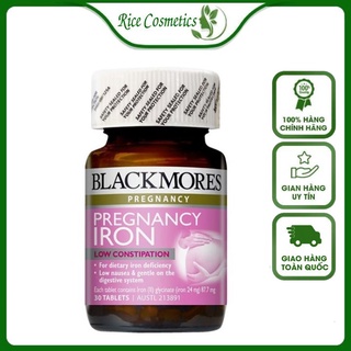 Vitamin Bổ Sung Sắt Cho Bầu Blackmore Pregnacy Iron 30 Viên
