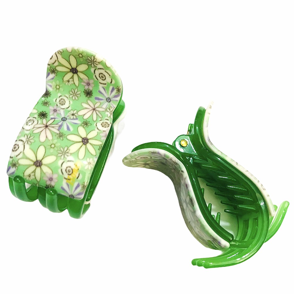 01 Kẹp càng cua 3D (gấp tóc) 5 răng họa tiết hoa xinh xắn DTOnline (ngẫu nhiên)