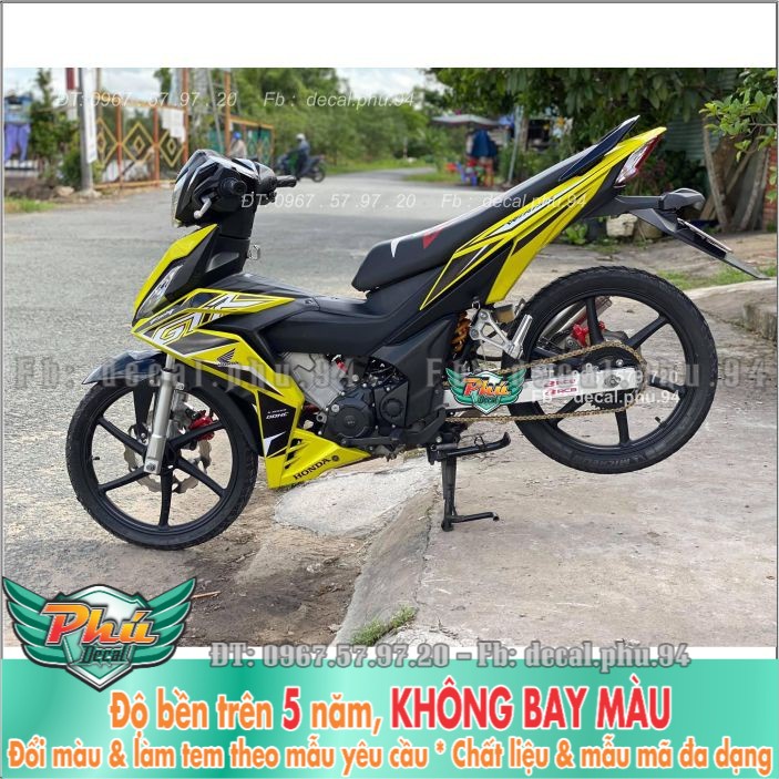 Tem rời Winner GTR Vàng Đen (X) -1