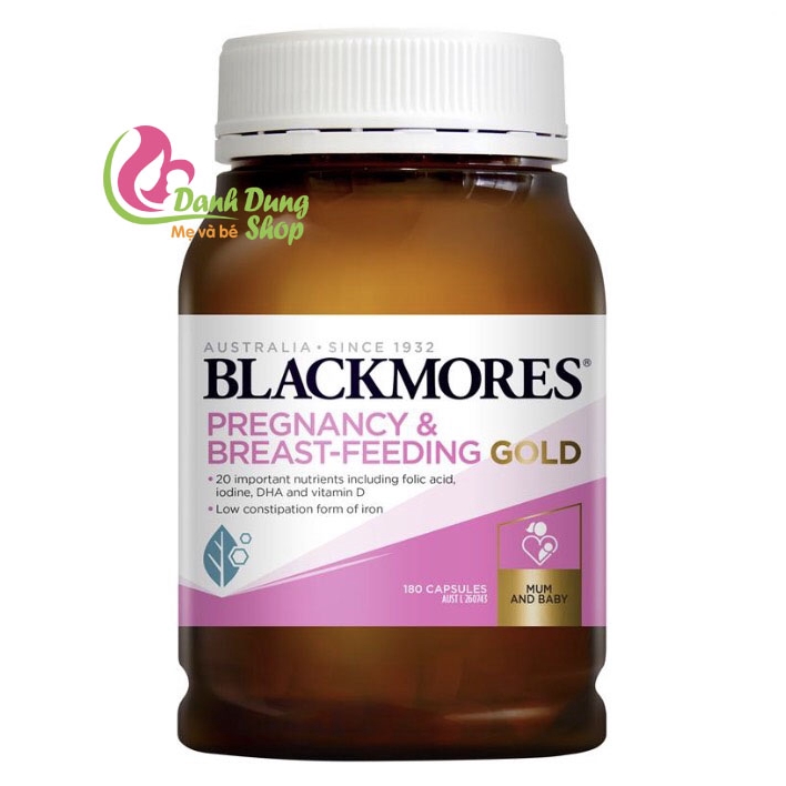 Vitamin tổng hợp Bà Bầu Blackmores Pregnancy And Breast-Feeding Gold - 180 Viên date xa