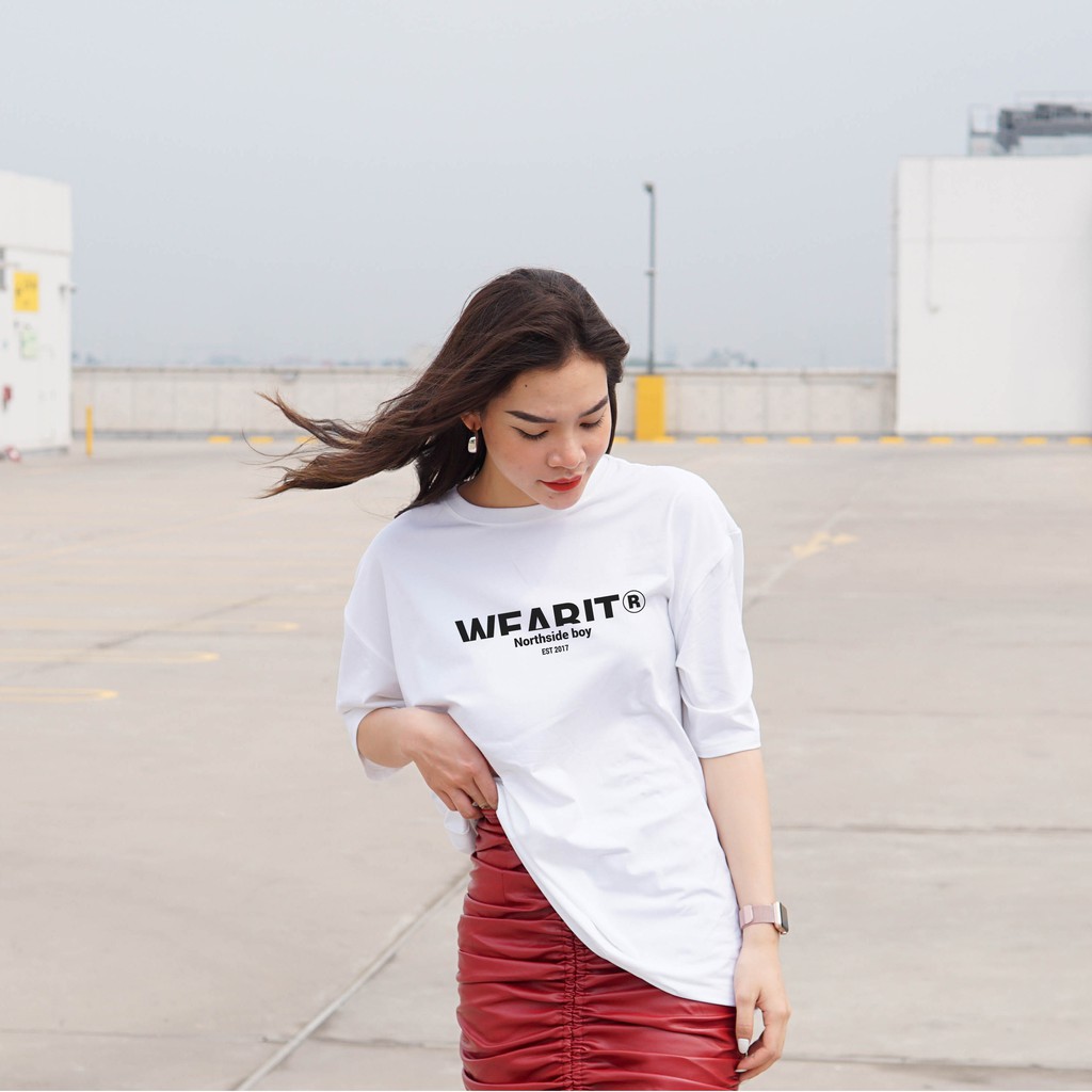 Áo thun tay lỡ WEARIT phông chất liệu cotton 100% áo thun form rộng kiểu dáng basic unisex - northside boy | BigBuy360 - bigbuy360.vn