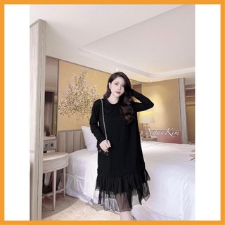 Đầm thu đông đuôi cá bèo ( kèm ảnh thật)