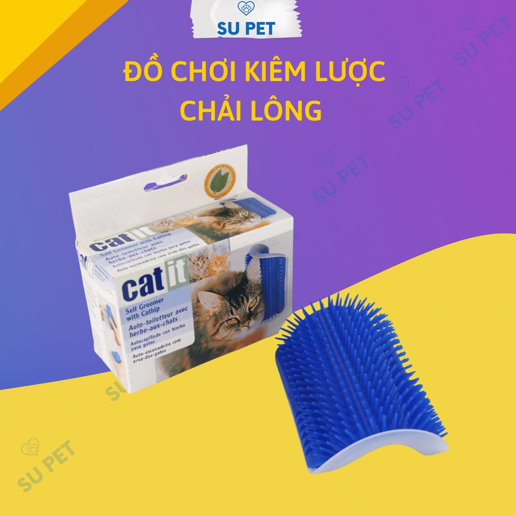 Lược cọ xát cho thú cưng tự dính vào cạnh bàn