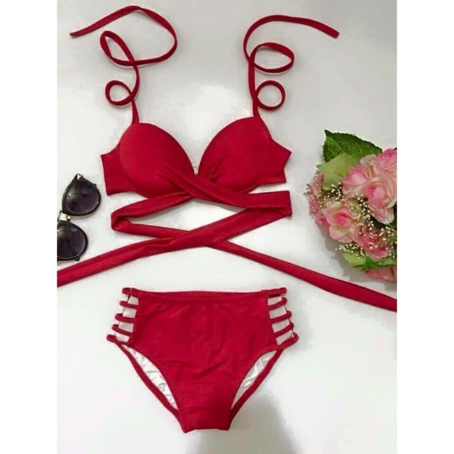 Set áo chéo dây+ quần chip 150k