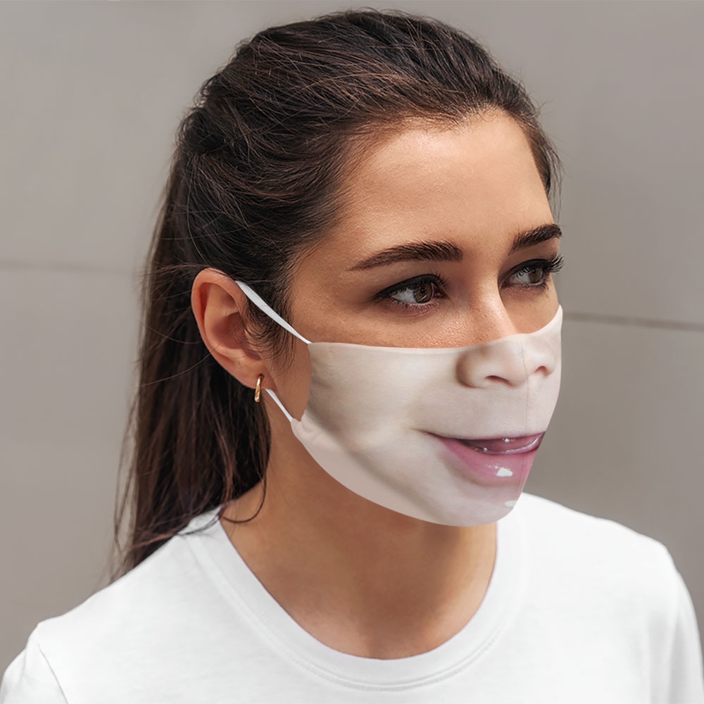 Khẩu trang quỷ hài hước hàm răng độc lạ chế trẻ con 1 CARTWELL vải cotton 100% ngăn bụi mịn phòng ô nhiễm có thể giặt và